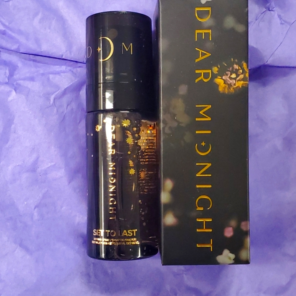 Dear Midnight set to last setting spray